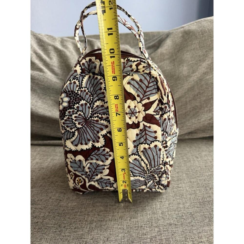 Vera Bradley Insulated Lunch Tote In Slate Blooms - Picture 9 of 10